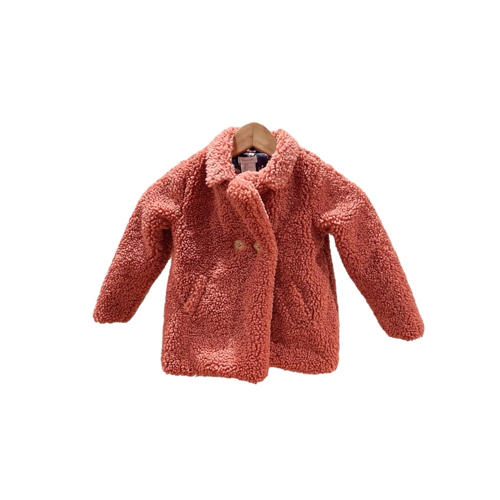 Tahari Cozy Coral Teddy Coat size 4T